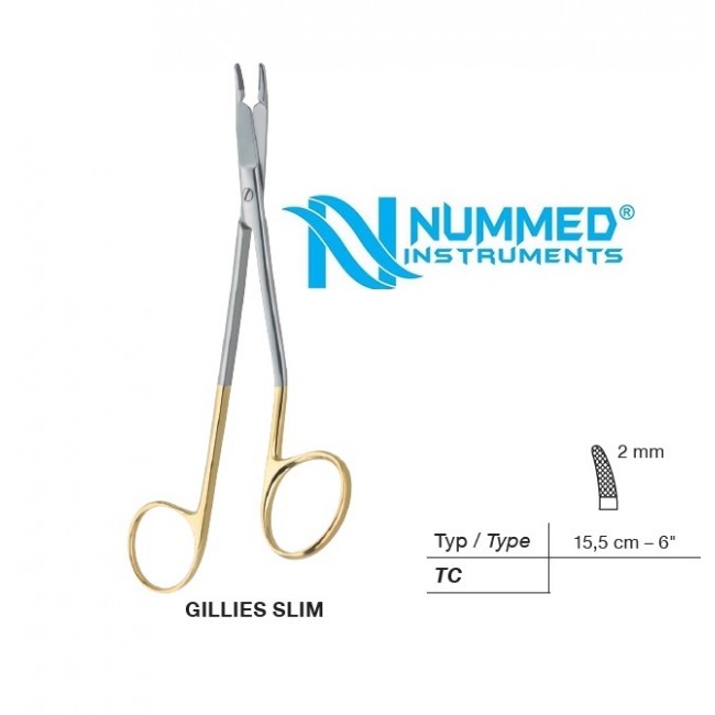 Gillies Slim Needle Holder,15 cm